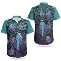 Personalised New Zealand Suicide Prevention Month Couples Matching Summer Maxi Dress and Hawaiian Shirt Maori Mauri Tu Mauri Ora Polynesian Pattern LT22 - Polynesian Pride