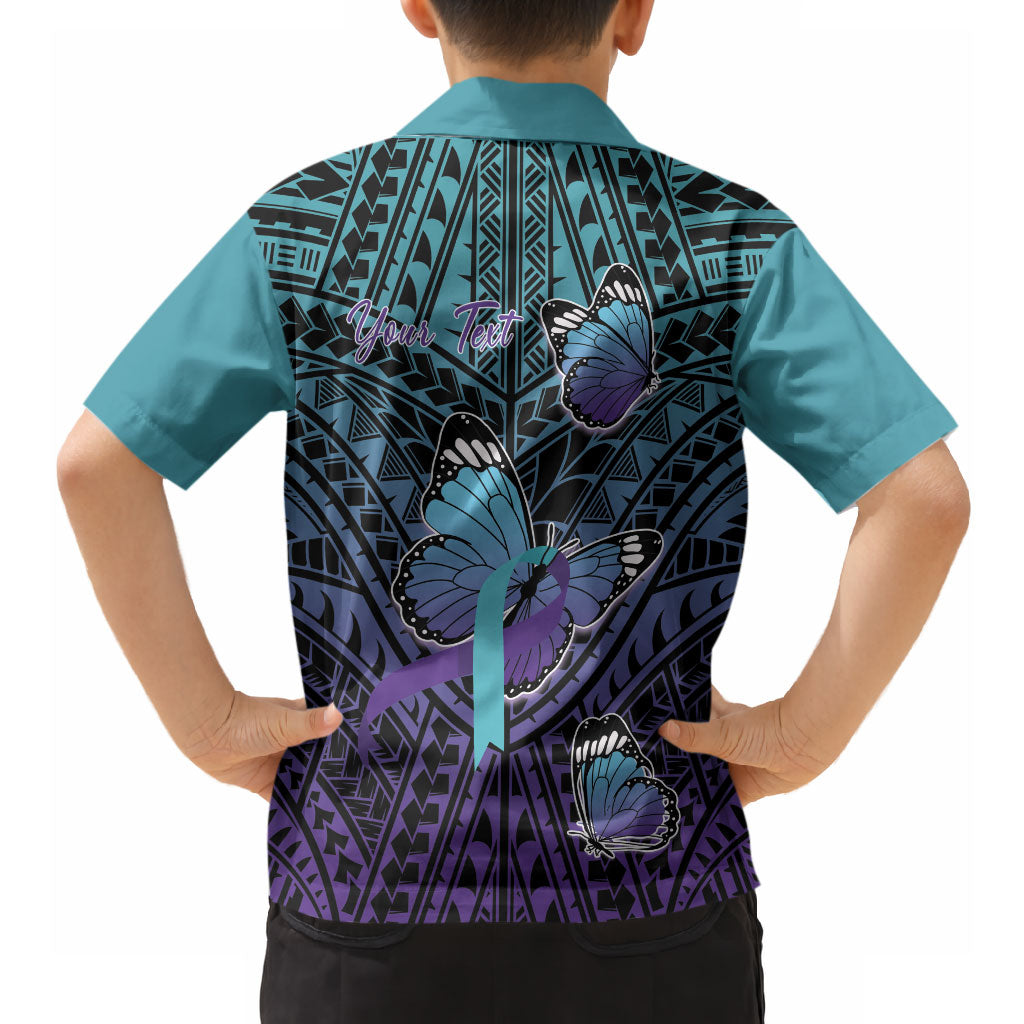 Personalised New Zealand Suicide Prevention Month Hawaiian Shirt Maori Mauri Tu Mauri Ora Polynesian Pattern LT22 - Polynesian Pride