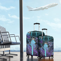 New Zealand Suicide Prevention Month Luggage Cover Maori Mauri Tu Mauri Ora Polynesian Pattern LT22 - Polynesian Pride