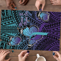 New Zealand Suicide Prevention Month Puzzle Maori Mauri Tu Mauri Ora Polynesian Pattern LT22 - Polynesian Pride