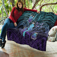 New Zealand Suicide Prevention Month Quilt Maori Mauri Tu Mauri Ora Polynesian Pattern LT22 - Polynesian Pride