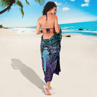 New Zealand Suicide Prevention Month Sarong Maori Mauri Tu Mauri Ora Polynesian Pattern LT22 - Polynesian Pride