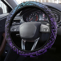 New Zealand Suicide Prevention Month Steering Wheel Cover Maori Mauri Tu Mauri Ora Polynesian Pattern LT22 - Polynesian Pride