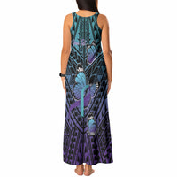 Personalised New Zealand Suicide Prevention Month Tank Maxi Dress Maori Mauri Tu Mauri Ora Polynesian Pattern LT22 - Polynesian Pride