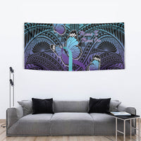 New Zealand Suicide Prevention Month Tapestry Maori Mauri Tu Mauri Ora Polynesian Pattern LT22 - Polynesian Pride