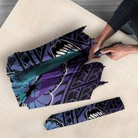 New Zealand Suicide Prevention Month Umbrella Maori Mauri Tu Mauri Ora Polynesian Pattern LT22 - Polynesian Pride
