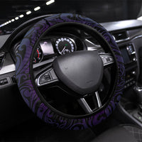 Polynesia Suicide Prevention Month Steering Wheel Cover Semicolon Butterfly Never Give Up Polynesian Pattern LT22 Universal Fit Teal - Polynesian Pride