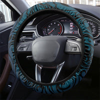 Polynesia Suicide Prevention Month Steering Wheel Cover Semicolon Butterfly Never Give Up Polynesian Pattern LT22 - Polynesian Pride