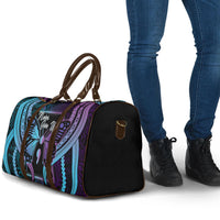 Polynesia Suicide Prevention Month Travel Bag Semicolon Butterfly Never Give Up Polynesian Pattern LT22 - Polynesian Pride