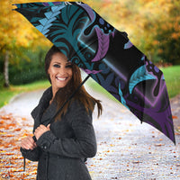 Polynesia Suicide Prevention Month Umbrella Semicolon Butterfly Never Give Up Polynesian Pattern LT22 - Polynesian Pride