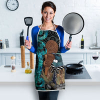 New Zealand Tui Bird Wahaika Apron Maori Weapon Paua Shell Koru Pattern LT22 - Polynesian Pride