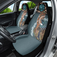 New Zealand Tui Bird Maripi Car Seat Cover Maori Weapon Kowhaiwhai Pattern LT22 - Polynesian Pride
