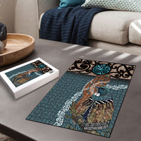 New Zealand Tui Bird Maripi Puzzle Maori Weapon Kowhaiwhai Pattern LT22 - Polynesian Pride