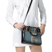 New Zealand Tui Bird Maripi Shoulder Handbag Maori Weapon Kowhaiwhai Pattern LT22 - Polynesian Pride