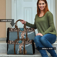 New Zealand Tui Bird Maripi Travel Bag Maori Weapon Kowhaiwhai Pattern LT22 - Polynesian Pride