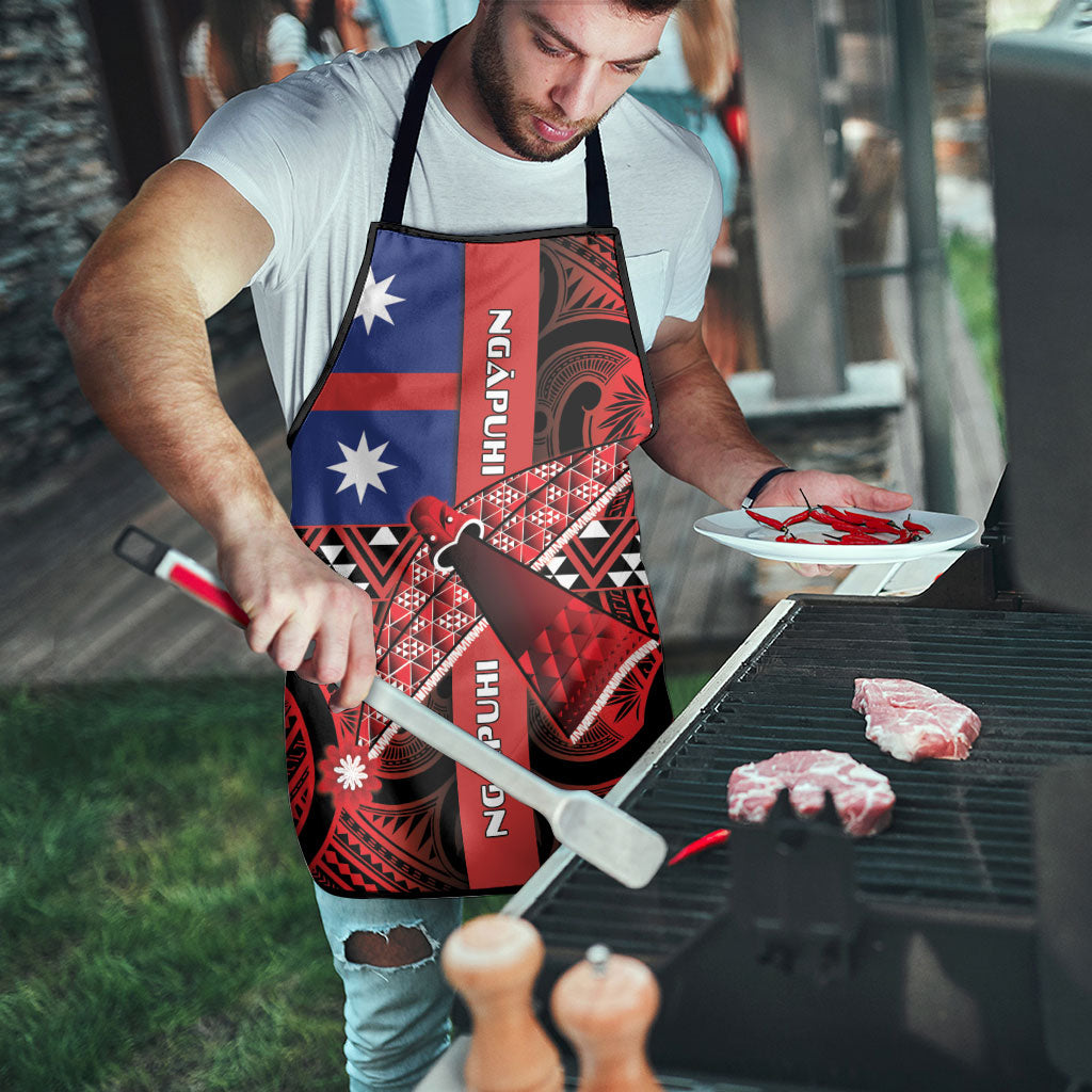 Aotearoa Iwi Ngapuhi Apron Tuhoronuku Kite United Tribes Flag Maori Pattern LT22 - Polynesian Pride