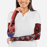 Aotearoa Iwi Ngapuhi Arm Sleeves Tuhoronuku Kite United Tribes Flag Maori Pattern LT22 - Polynesian Pride