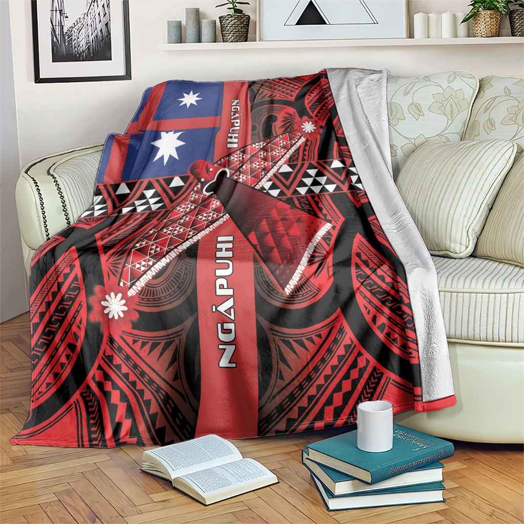 Aotearoa Iwi Ngapuhi Blanket Tuhoronuku Kite United Tribes Flag Maori Pattern LT22 Red - Polynesian Pride