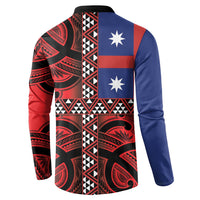 Aotearoa Iwi Ngapuhi Button Sweatshirt Tuhoronuku Kite United Tribes Flag Maori Pattern LT22 - Polynesian Pride