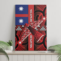 Aotearoa Iwi Ngapuhi Canvas Wall Art Tuhoronuku Kite United Tribes Flag Maori Pattern LT22 - Polynesian Pride