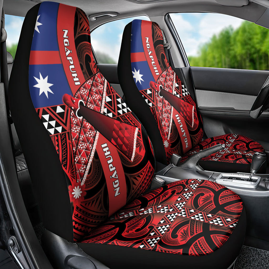 Aotearoa Iwi Ngapuhi Car Seat Cover Tuhoronuku Kite United Tribes Flag Maori Pattern LT22 - Polynesian Pride