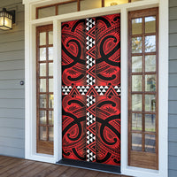 Aotearoa Iwi Ngapuhi Door Cover Tuhoronuku Kite United Tribes Flag Maori Pattern LT22 - Polynesian Pride
