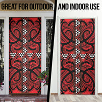 Aotearoa Iwi Ngapuhi Door Cover Tuhoronuku Kite United Tribes Flag Maori Pattern LT22 - Polynesian Pride