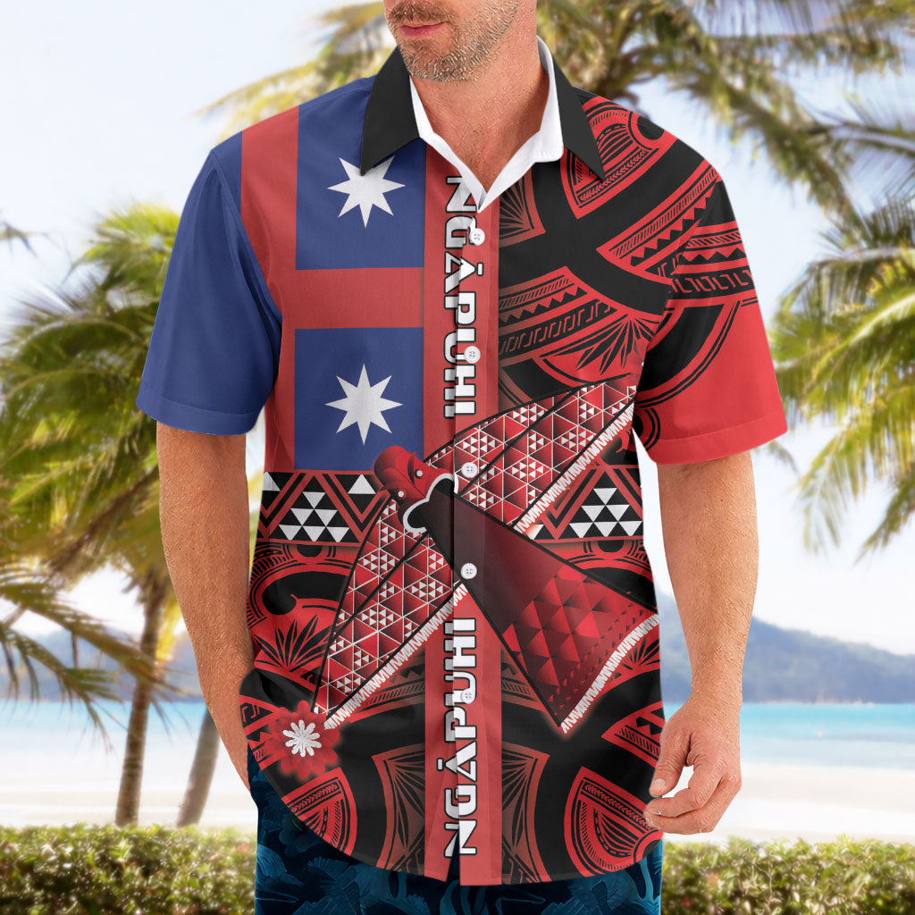Aotearoa Iwi Ngapuhi Hawaiian Shirt Tuhoronuku Kite United Tribes Flag Maori Pattern LT22 - Polynesian Pride