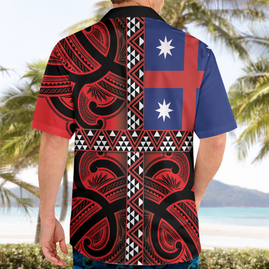 Aotearoa Iwi Ngapuhi Hawaiian Shirt Tuhoronuku Kite United Tribes Flag Maori Pattern LT22 - Polynesian Pride