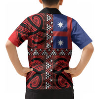 Aotearoa Iwi Ngapuhi Hawaiian Shirt Tuhoronuku Kite United Tribes Flag Maori Pattern LT22 - Polynesian Pride