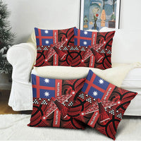 Aotearoa Iwi Ngapuhi Pillow Cover Tuhoronuku Kite United Tribes Flag Maori Pattern LT22 - Polynesian Pride