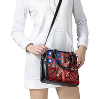 Aotearoa Iwi Ngapuhi Shoulder Handbag Tuhoronuku Kite United Tribes Flag Maori Pattern LT22 - Polynesian Pride