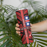 Aotearoa Iwi Ngapuhi Skinny Tumbler Tuhoronuku Kite United Tribes Flag Maori Pattern LT22 - Polynesian Pride