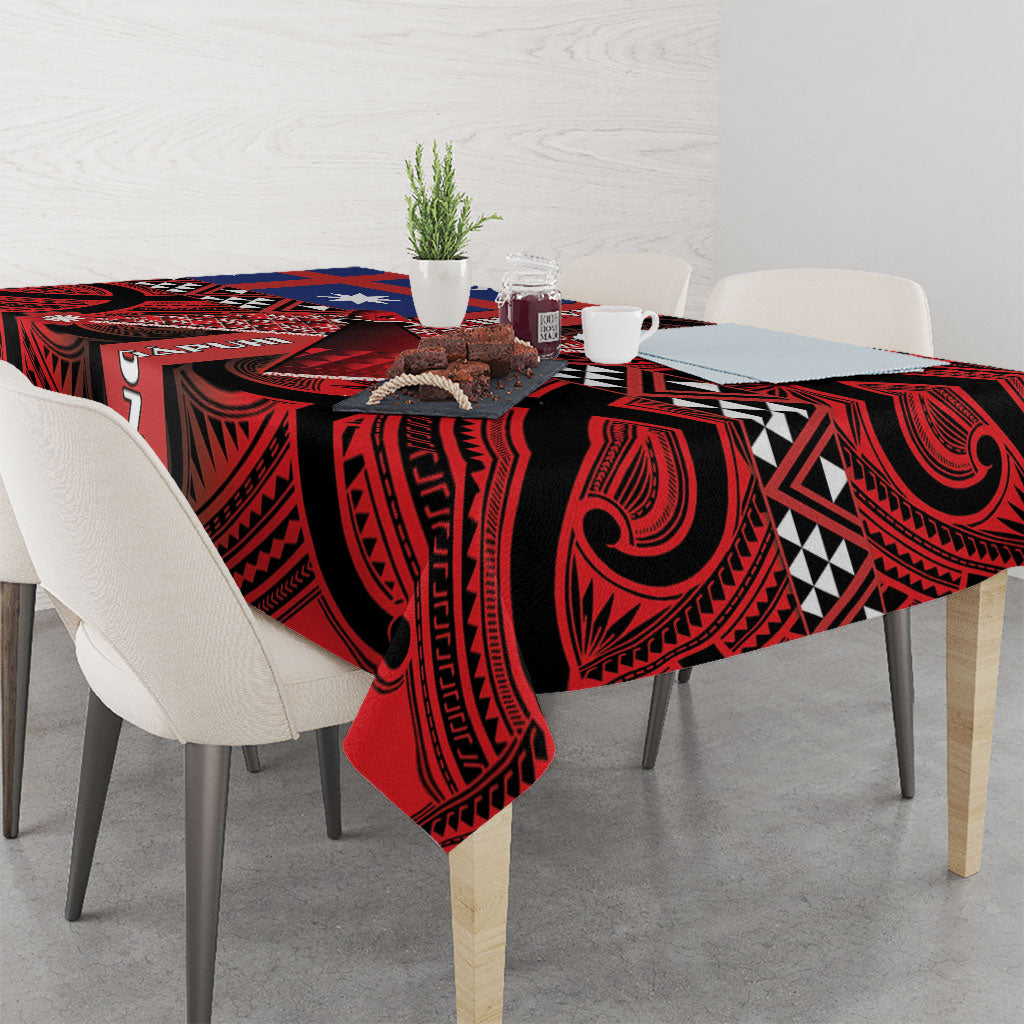 Aotearoa Iwi Ngapuhi Tablecloth Tuhoronuku Kite United Tribes Flag Maori Pattern LT22 - Polynesian Pride