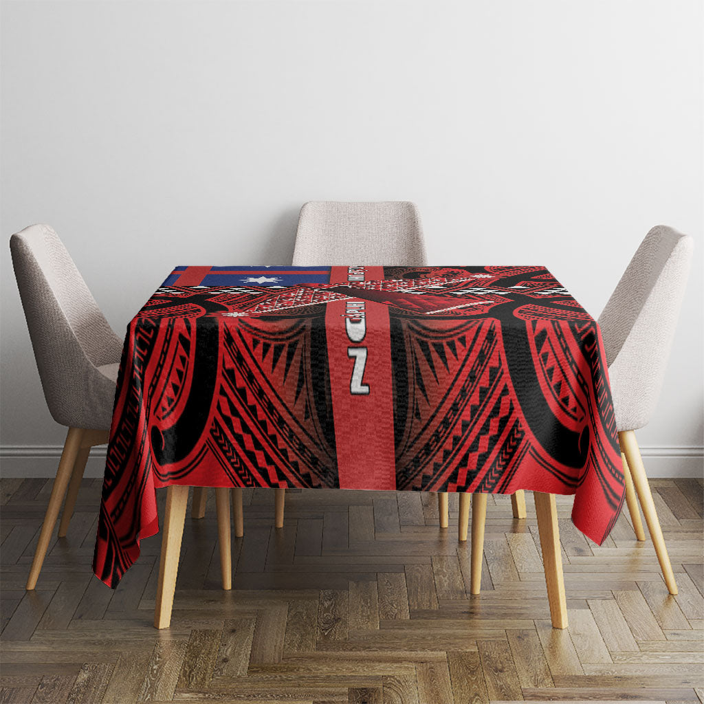 Aotearoa Iwi Ngapuhi Tablecloth Tuhoronuku Kite United Tribes Flag Maori Pattern LT22 - Polynesian Pride