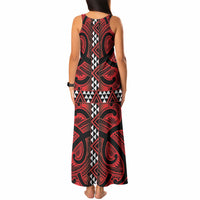 Aotearoa Iwi Ngapuhi Tank Maxi Dress Tuhoronuku Kite United Tribes Flag Maori Pattern LT22 - Polynesian Pride