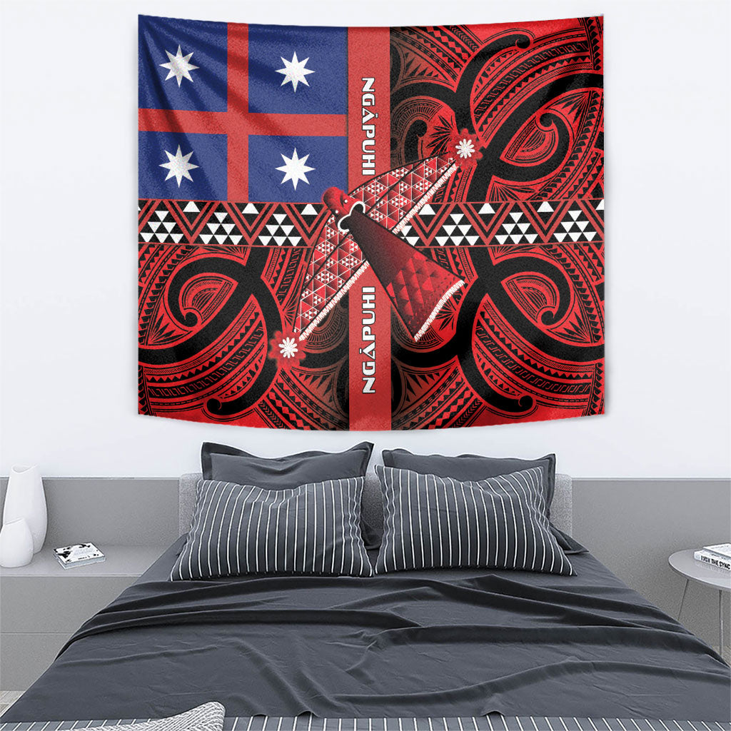 Aotearoa Iwi Ngapuhi Tapestry Tuhoronuku Kite United Tribes Flag Maori Pattern LT22 - Polynesian Pride
