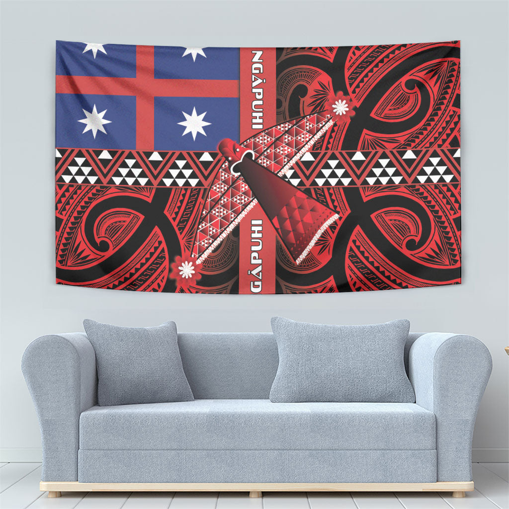 Aotearoa Iwi Ngapuhi Tapestry Tuhoronuku Kite United Tribes Flag Maori Pattern LT22 - Polynesian Pride