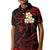 Personalised Molokai Hawaii Kid Polo Shirt Polynesian Tattoo and Pacific Plumeria Red Vibe LT9 Kid Red - Polynesian Pride