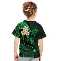 Hawaii Kid T Shirt Maui Islands Pacific Plumeria Green Vibe LT9 - Polynesian Pride