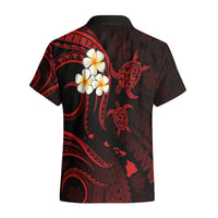 Personalised Maui Hawaii Hawaiian Shirt Polynesian Tattoo and Pacific Plumeria Red Vibe LT9 - Polynesian Pride