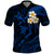 Hawaii Polo Shirt Oahu Islands Pacific Plumeria Blue Vibe LT9 Blue - Polynesian Pride