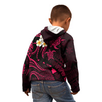 Hawaii Kid Hoodie Oahu Islands Pacific Plumeria Pink Vibe LT9 - Polynesian Pride
