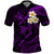 Hawaii Polo Shirt Oahu Islands Pacific Plumeria Purple Vibe LT9 Purple - Polynesian Pride
