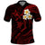 Hawaii Polo Shirt Oahu Islands Pacific Plumeria Red Vibe LT9 Red - Polynesian Pride