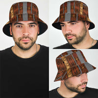 Malo e Lelei Tonga Bucket Hat Tongan Ngatu Tapa Cloth LT14 - Polynesian Pride