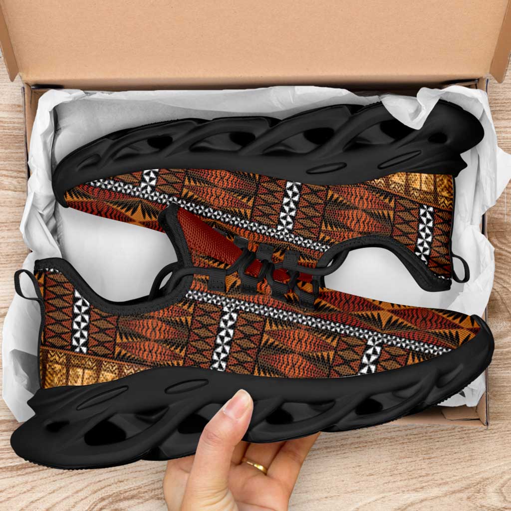 Malo e Lelei Tonga Clunky Sneakers Tongan Ngatu Tapa Cloth LT14 - Polynesian Pride