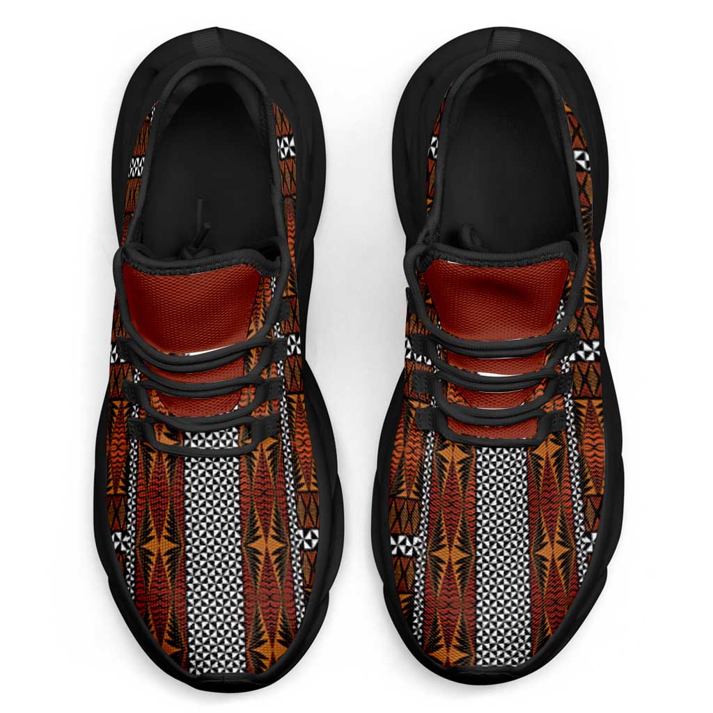 Malo e Lelei Tonga Clunky Sneakers Tongan Ngatu Tapa Cloth LT14 - Polynesian Pride