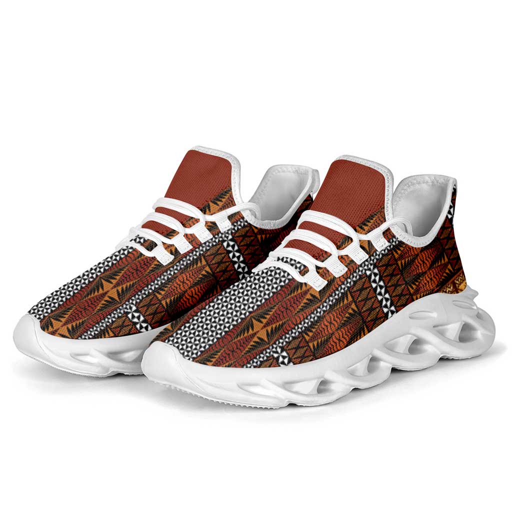 Malo e Lelei Tonga Clunky Sneakers Tongan Ngatu Tapa Cloth LT14 - Polynesian Pride