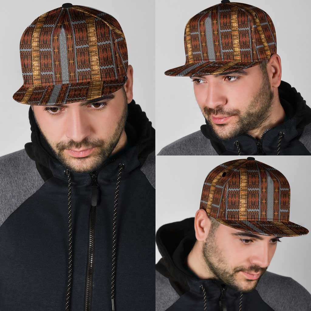 Malo e Lelei Tonga Snapback Cap Tongan Ngatu Tapa Cloth - Polynesian Pride
